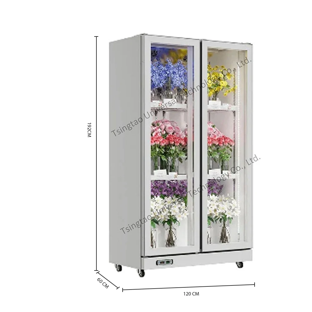 Refrigerated Display Case Flowers Flower Vending Machine Refrigerator Flower Cooler Fridge