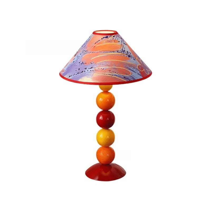 Nordic retro design bedroom bedside lamp, living room ambient lamp