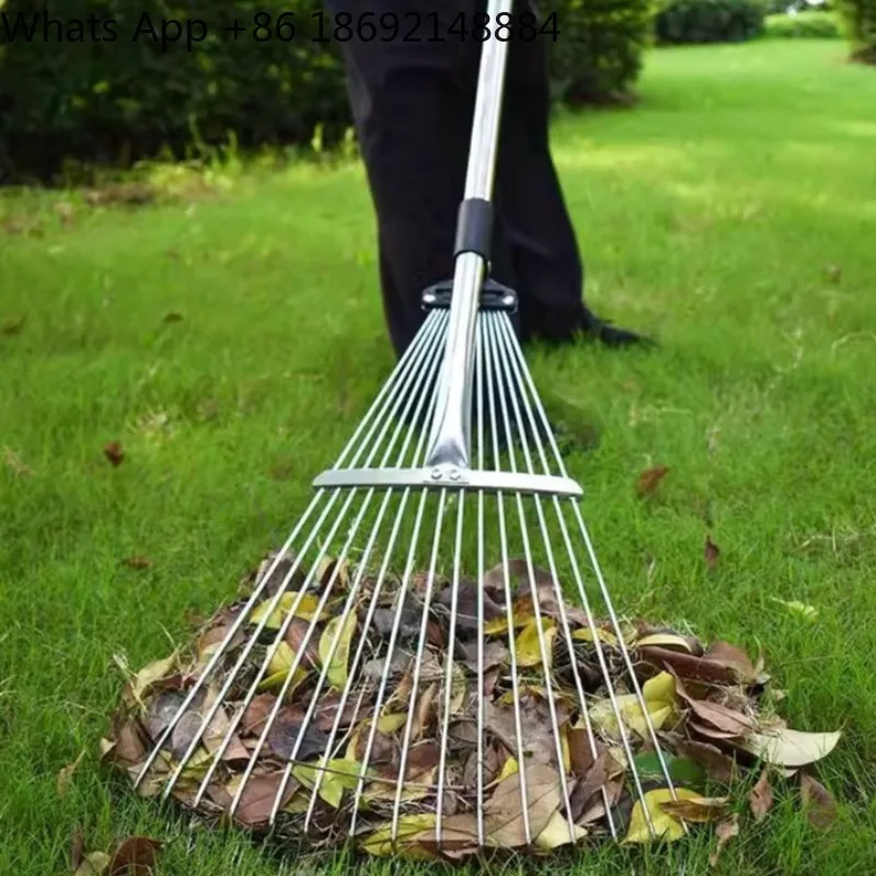 Gardening  scrape grass, sweep leaves  artifact, small rake, sweep lawn scrape finishing tool