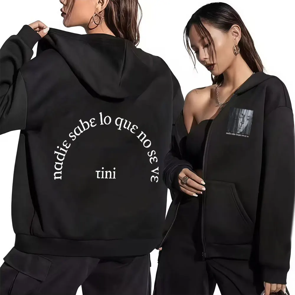 جديد تيني ستوسل هوديي كيوبيدو زيبر ألبوم ميرش جولة رياضية الخريف/الشتاء طباعة 100% القطن الخالص فضفاض قلنسوة بسحاب #1