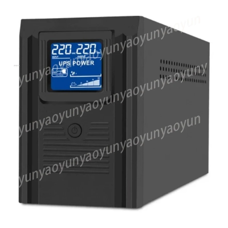 1000VA 600W Sine Wave UPS, Emergency Backup Power Supply for Home Office, Voltage Stabilizer 220V
