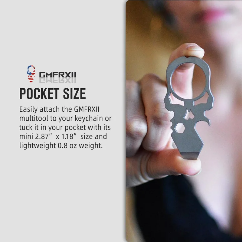 4-in-1 키체인 병따개 스크루드라이버가 포함된 멀티툴, 딸, 아내 또는 아들에게부터 아빠, 아버지 및 남성에게 선물 - 해골