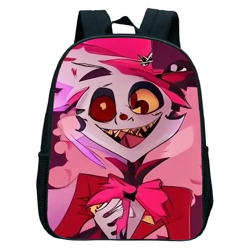 Hot Anime Hazbin Backpacks Kindergarten Bags Waterproof Girls Boys Anime Hotel Schoolbag Kids Backpack Small Bookbag Mochlia