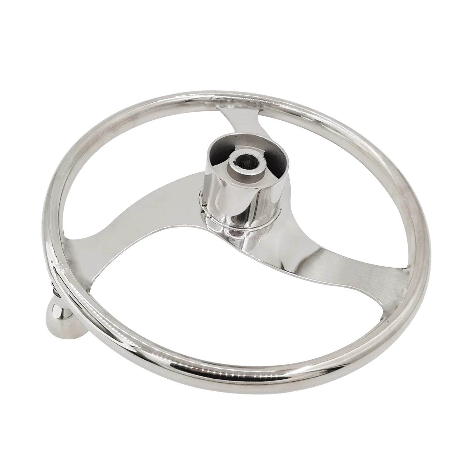ISURE MARINE Stainless Steel Boat Steering Wheel Destroyer Style Marine Marine Hardware Sector Steering Wheel