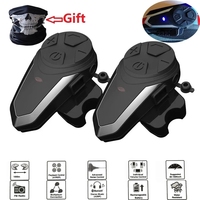 1200M BTS3 Bluetooth Helmet Intercom BT-S3 IPX7 Waterproof BT With FM Motorcycle Helmet Interphone Intercom Headset For 3 Riders