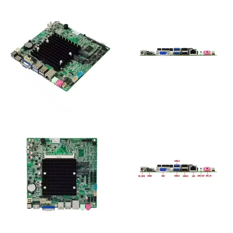 Mini PC with Intel Celeron J1900 BayTrail Processor Mainboard DDR3 Memory Dual LAN VGA LVDS SIM Slot Industrial Computer