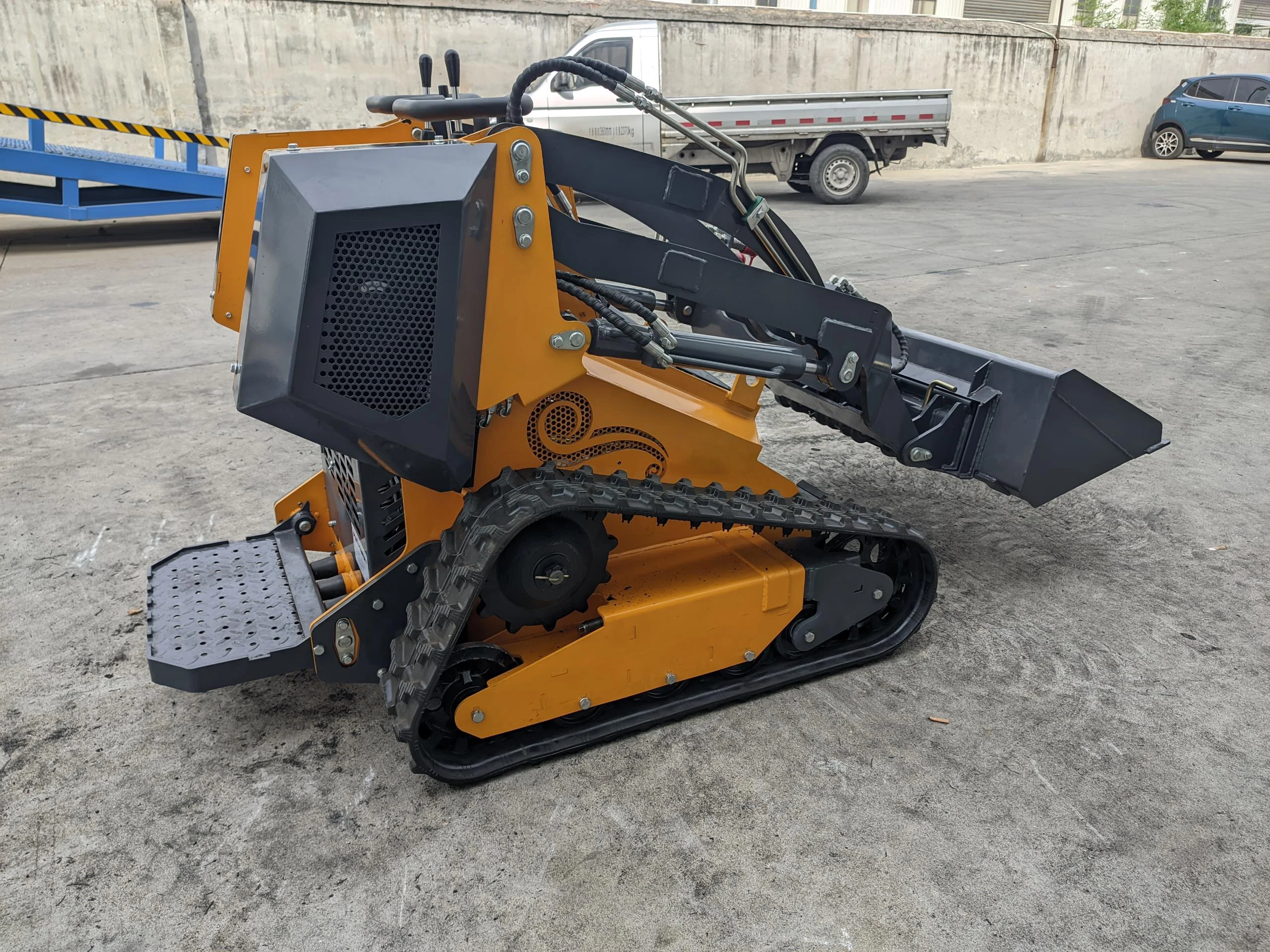 

EPA CE diesel skid steer loader micro track skid steer loader with rubber tracks skid steer hydraulic drive