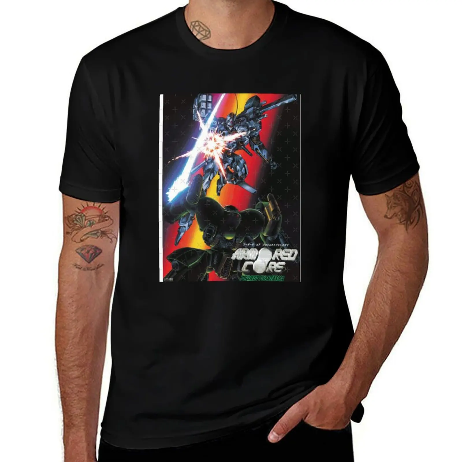 Armored Core Project Phantasma Baseball ? Sleeve T-Shirt Outdoor Sports Short Sleeve Top T-Shirt
