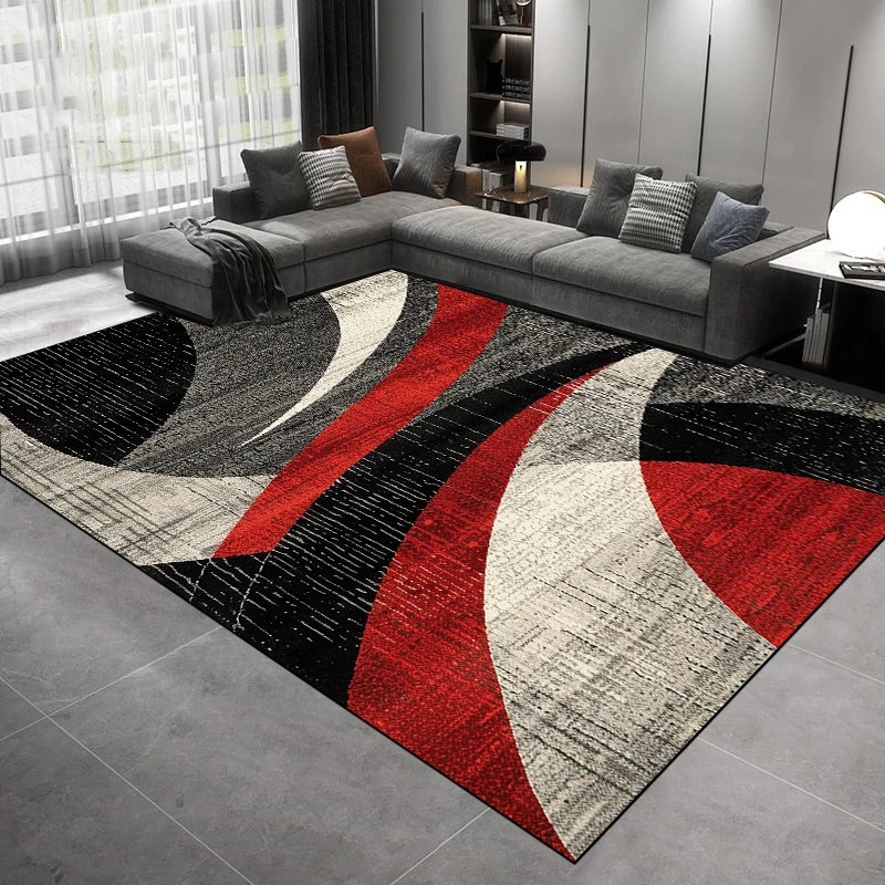 Light Luxury Geometry Carpets Home Decoration Modern Carpet Living Room Sofa Side Floor Mat Bedroom Cloakroom Hallway Soft Rugs