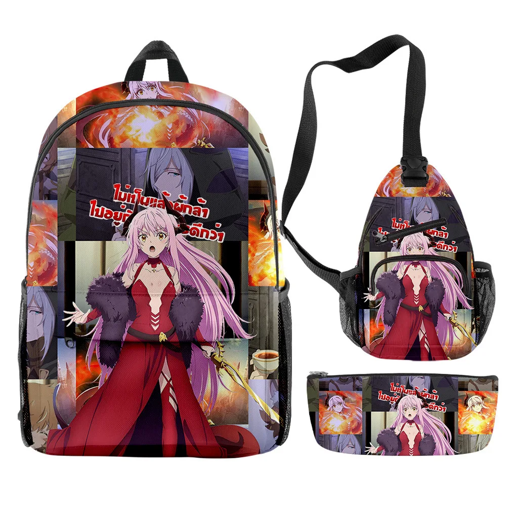 

Harajuku Popular Funny I 'm quitting heroing 3D Print 3pcs/Set pupil School Bags Travel Laptop Backpack Chest Bag Pencil Case