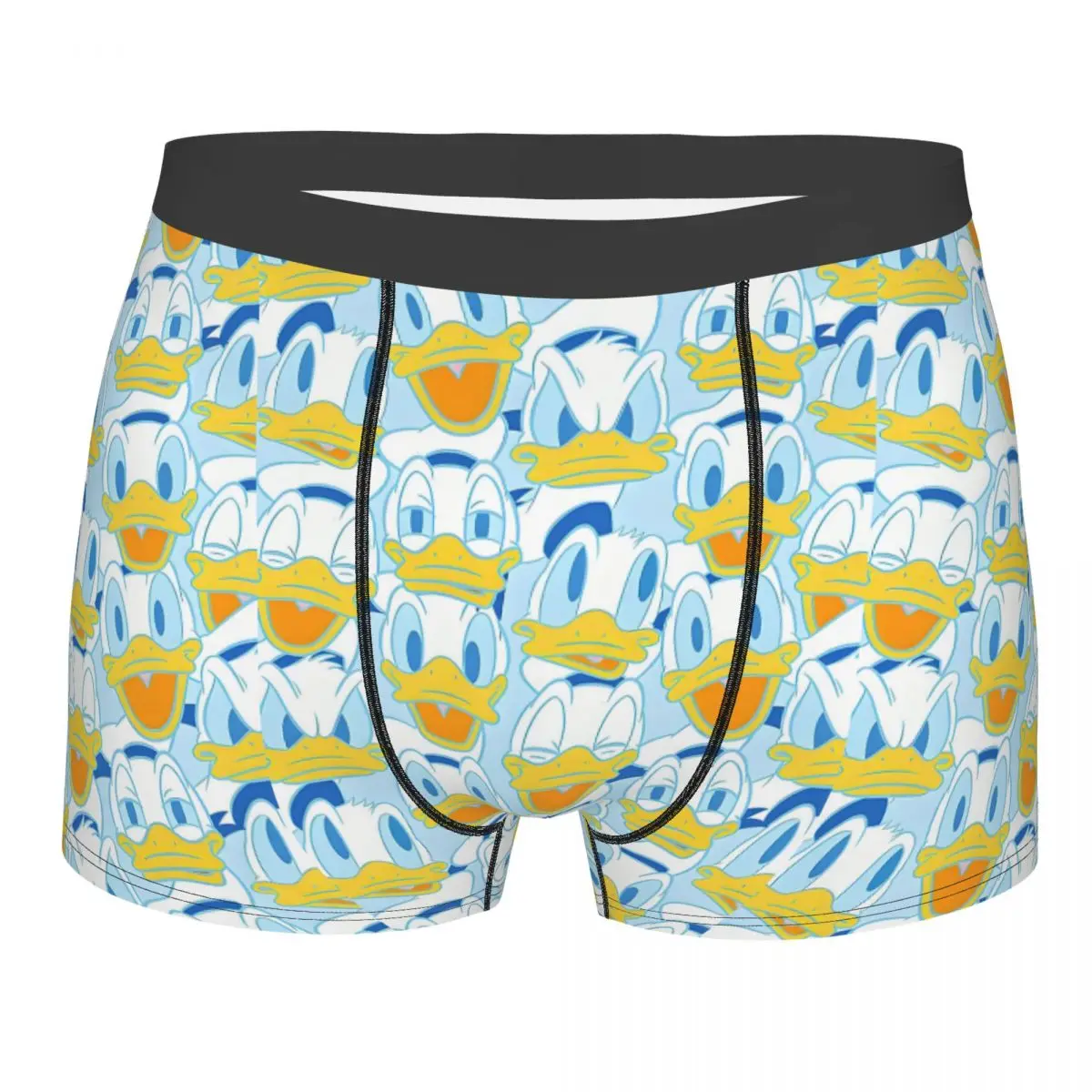 

Желтое нижнее белье Donald на заказ, мужские эластичные трусы-боксеры, шорты, мягкие трусы для Homme