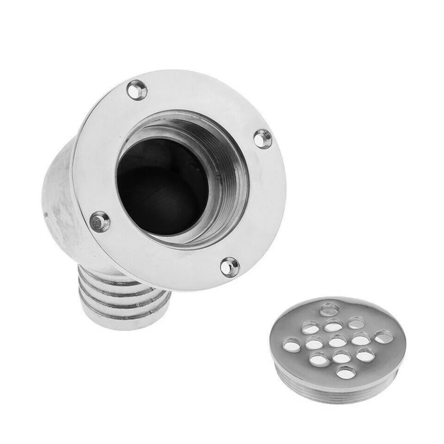 316 Stainless Steel Elbow Water Outlet, Float Floor Drain, Anti-backflow Leakage, Marine Yacht Hardware Accessories