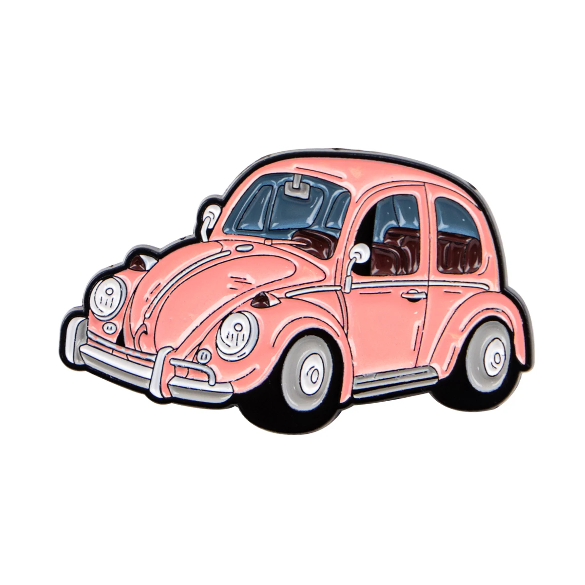 8-teiliges Set Vintage Auto-Serie Emaille-Anstecknadeln Cartoon-Abzeichen für Rucksack Broschen für Kleidung Schmuck Geschenke für Freunde – Detail 5