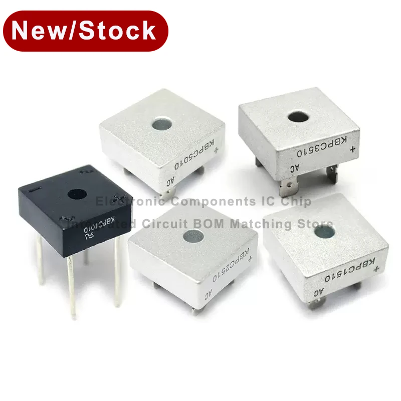 5pcs KBPC1510 KBPC2510 KBPC3510 KBPC5010  Kbpc501015A 25A 35A 50A 1000V Diode Bridge Rectifier