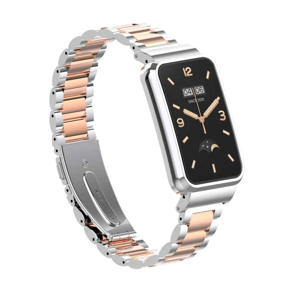 Pulseira de metal + capa para xiaomi mi band 7 pro pulseira de aço inoxidável miband 7 pro pulseira correa para mi band 7 pro acessórios