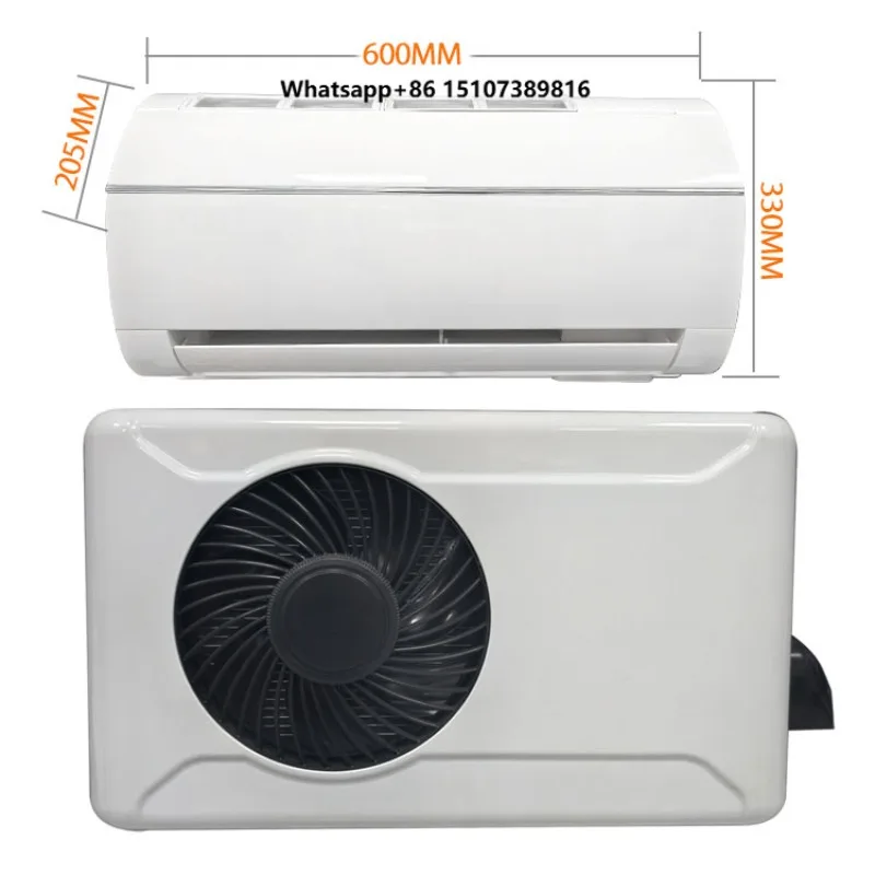 24V Truck Parking Air Conditioner 12V/24V DC Construction Vehicle Crane Backpacked Style New Condition