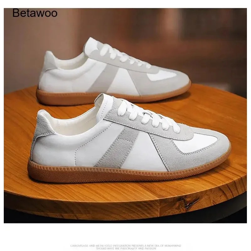 Couple Walking Shoes Fashion Chunky Sneakers for Men Women Comfort Leather Trainers Cushioned Casual Sports Shoes