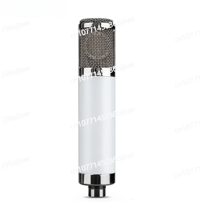 Recording Studio Condenser Microphone with 34mm White Large Diaphragm