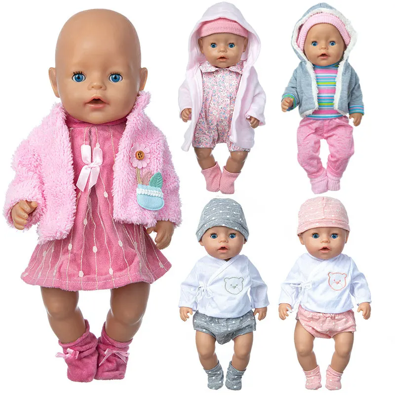 Nowe kombinezony pasujące do ubranek i akcesoriów dla lalek Reborn 43 cm Baby Doll 17 cali