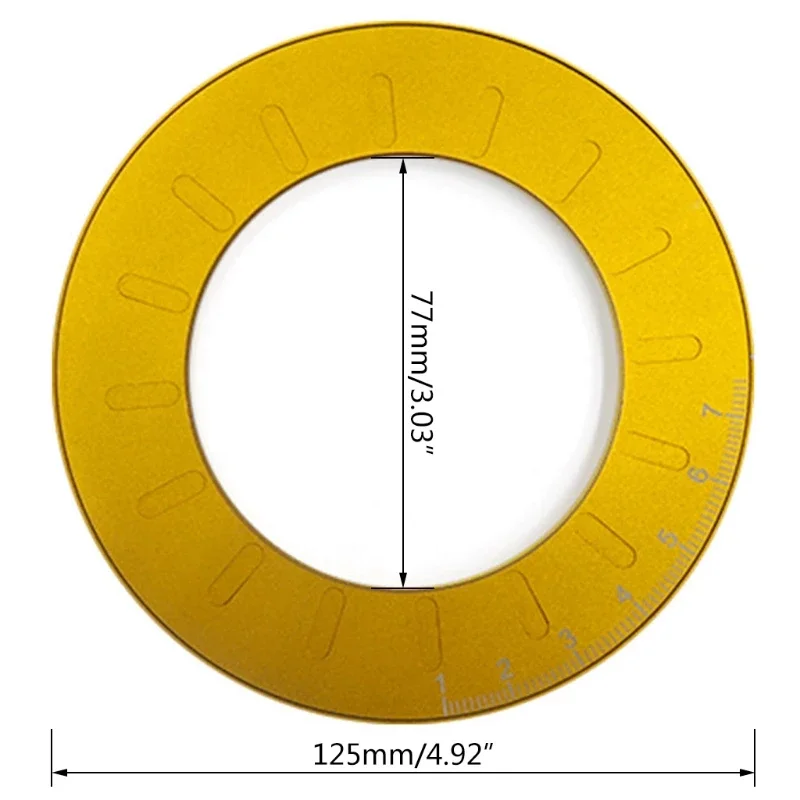 Régua de desenho de círculo ajustável, Bússola rotativa redonda, Carpintaria, Ferramentas profissionais para medição, 10mm a 77mm