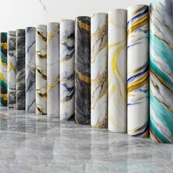 40cm New Marble Kitchen Oil-proof Wall Stickers Self-adhesive Stain-resistant High Temperature Kitchen Wallpaper Home Decorative
