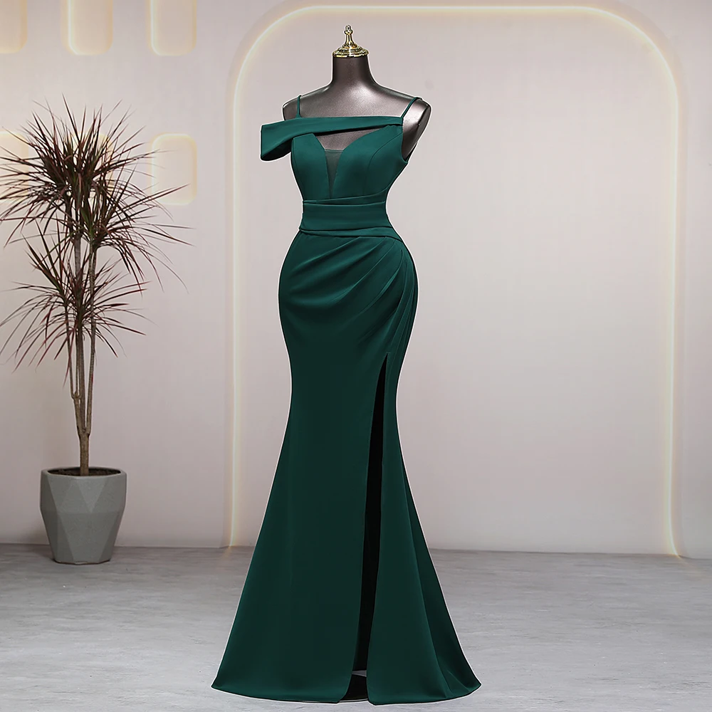 Elegant V-neck green prom dresses luxury evening dresses wedding party dress formal occasion dress special events Dresses gala