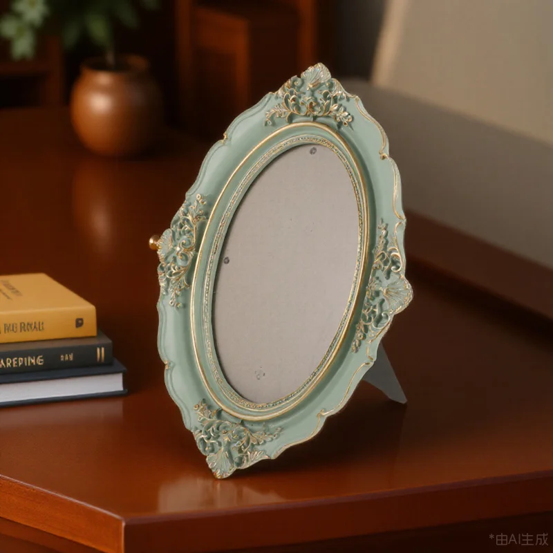 

Resin Vintage Picture Frame Design Wall and Tabletop Photo Frame Decorative Memory Display for Living Room Bedroom