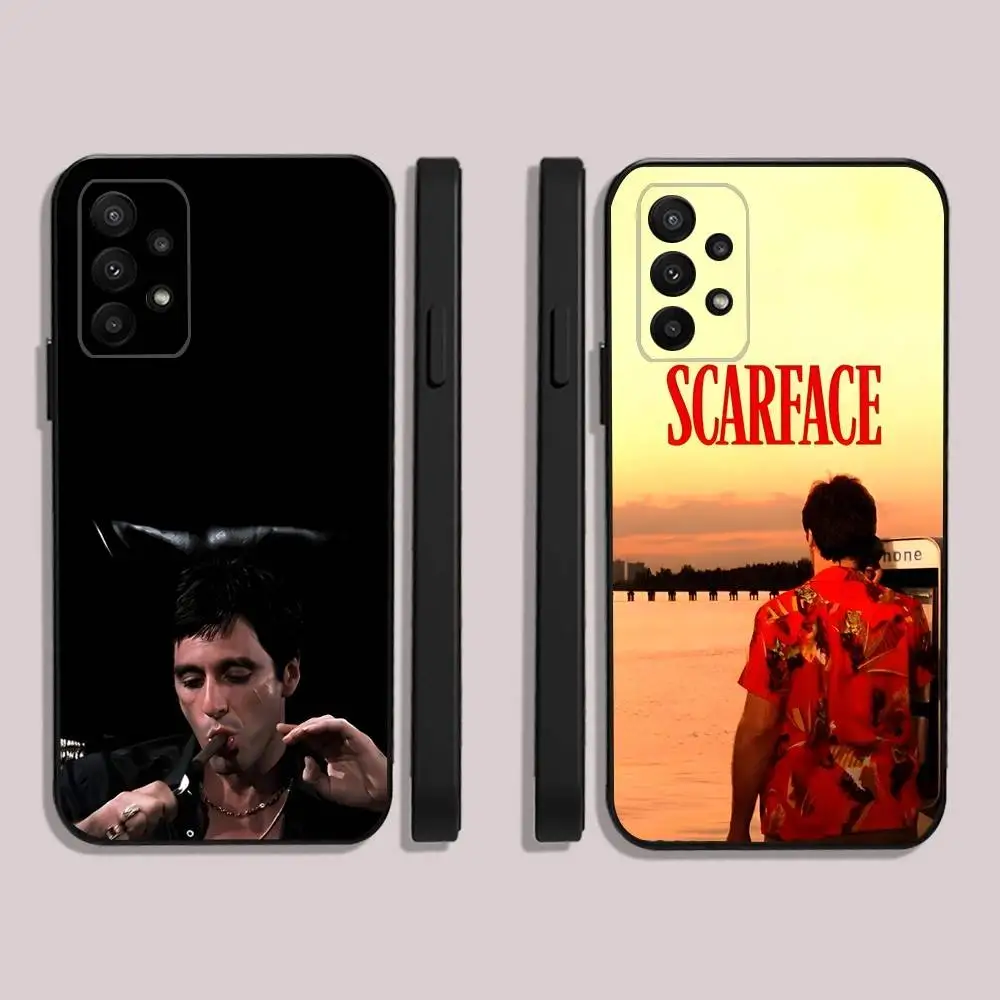 

S-Scarface Movie Phone Case For Samsung S25,23,22,30,24,10,9,Ultra,Plus,Lite,FE,5G Black Soft Case