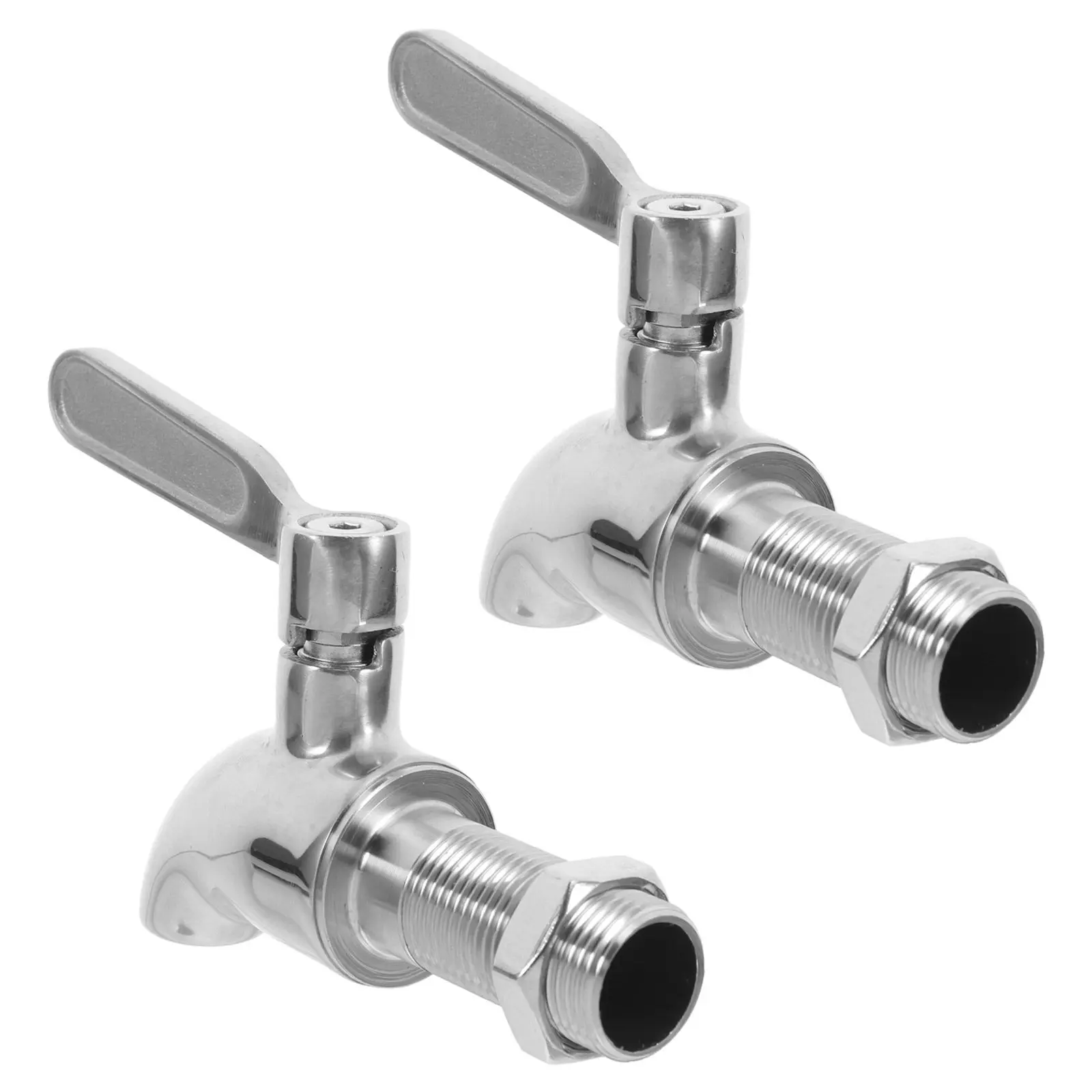 

2 шт. крана-дозатора для напитков из нержавеющей стали, сменные краны для диспенсеров воды, сока, пива, стеклянных банок, двойные краны