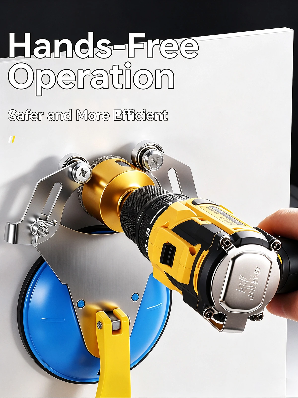 High Precision Adjustable Tile Drilling Locator Strong Suction Cup Positioning Jig Ceramic Glass Hole Drilling Auxiliary Tool