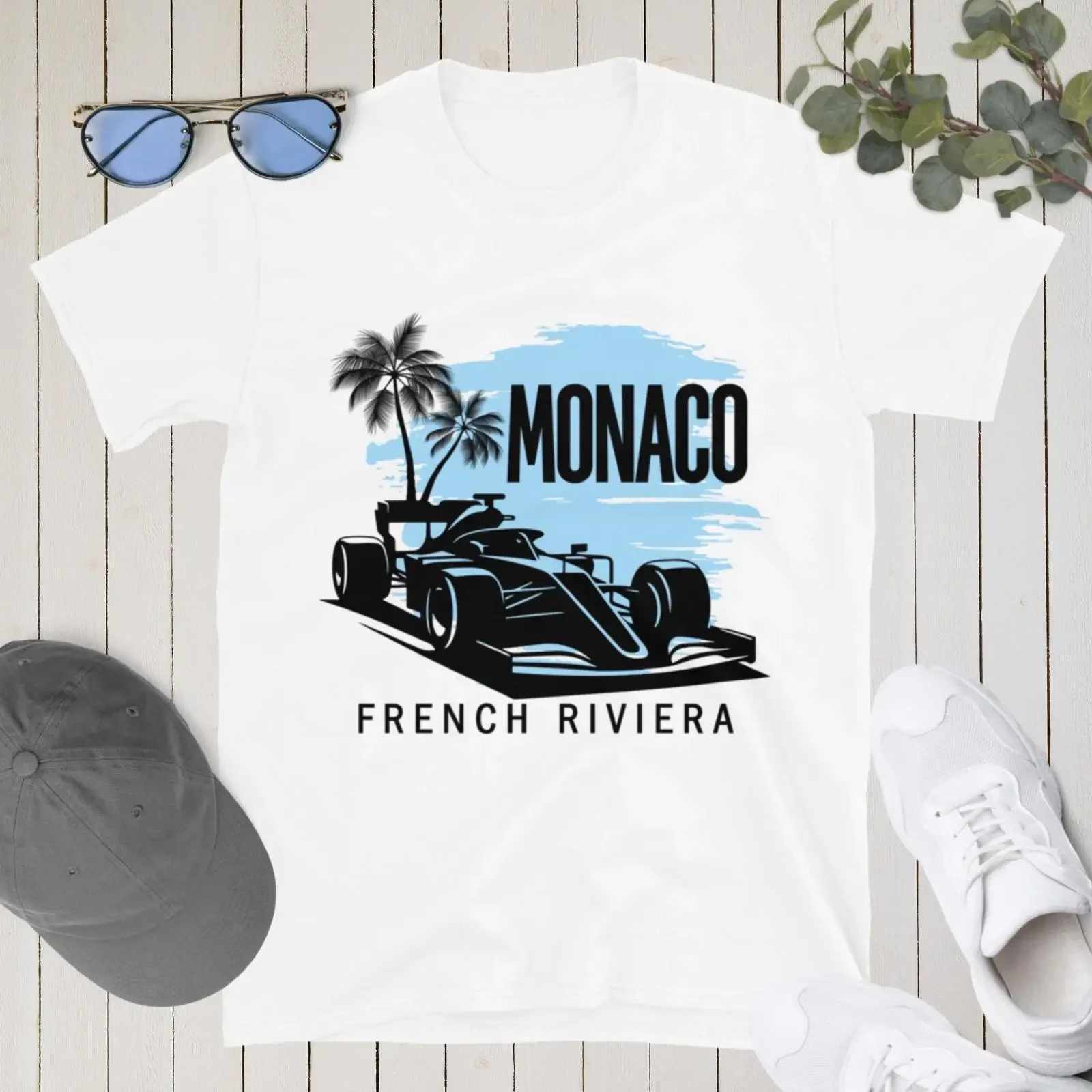 Monaco Grand Prix T Shirt French Riviera Racing Car Motorsport Fan Apparel vintage Washed Stretched homme Stylish graphic
