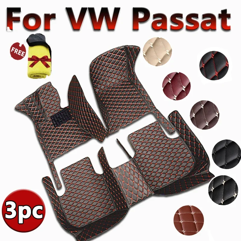 Perfect Car Floor Mats For VW Volkswagen Passat 2011 2012 2013 2014 2015 2016 2017 Custom Foot Pads Carpet Cover Interior Access