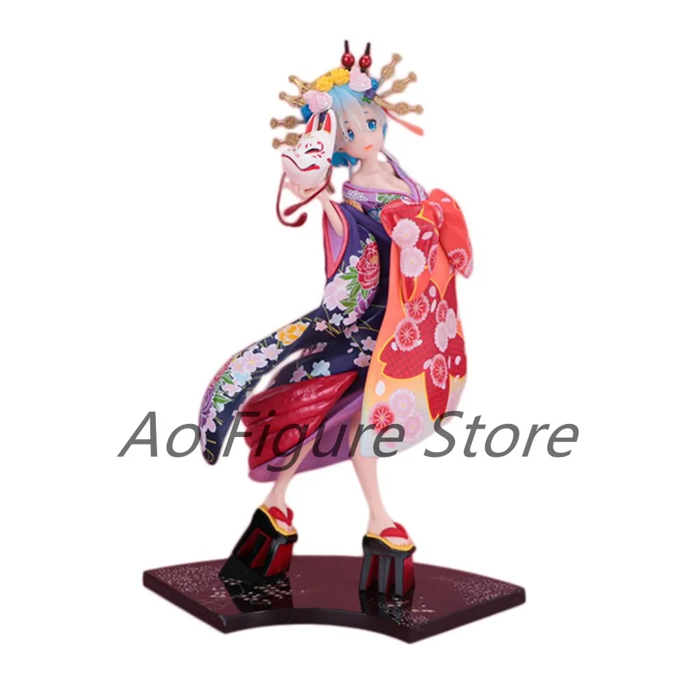 

25cm Re Life in a Different World from Zero REM Oiran Kimono Sexy Girl Anime PVC Action Figure Toy Collection Model Doll Gifts