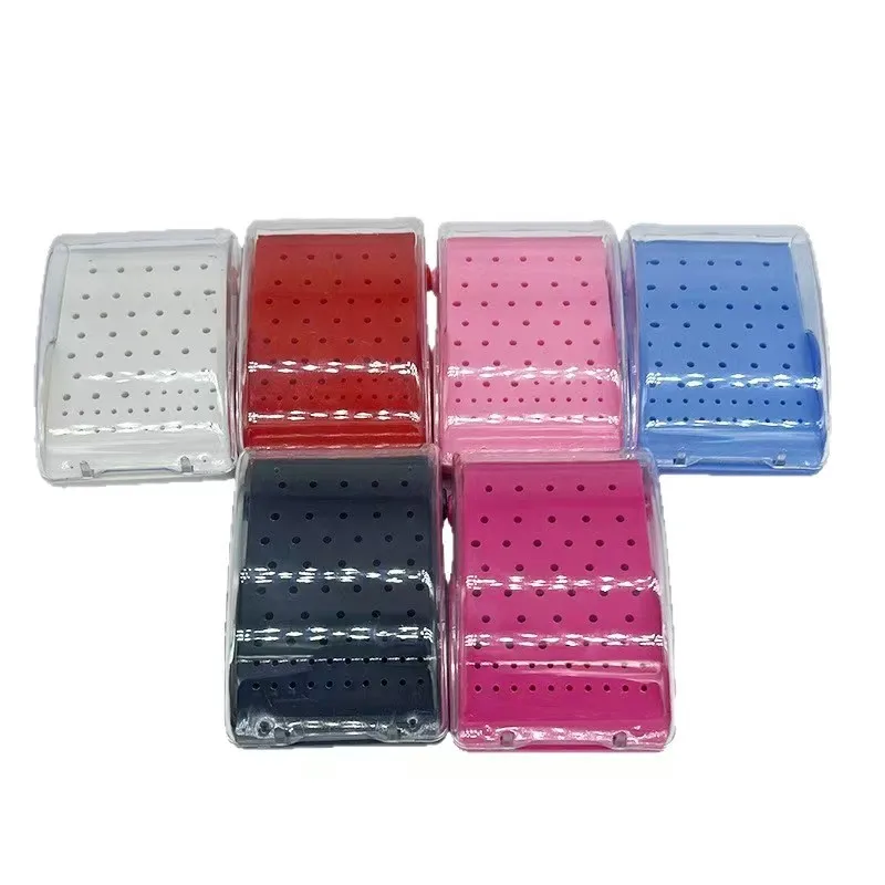 1 قطعة 60 ثقوب أزيز الأسنان حامل معقم من البلاستيك وضع صندوق تعقيم الأوتوكلاف صناديق حفر الأسنان أداة مختبر طبيب الأسنان #1