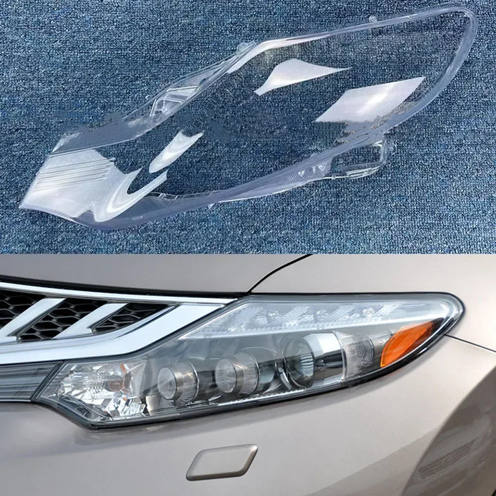 

For Nissan Murano Front Headlight Shell Transparent Headlamp Cover Lamp Shade Plexiglass Replace Original Lampshdade 2009-2014