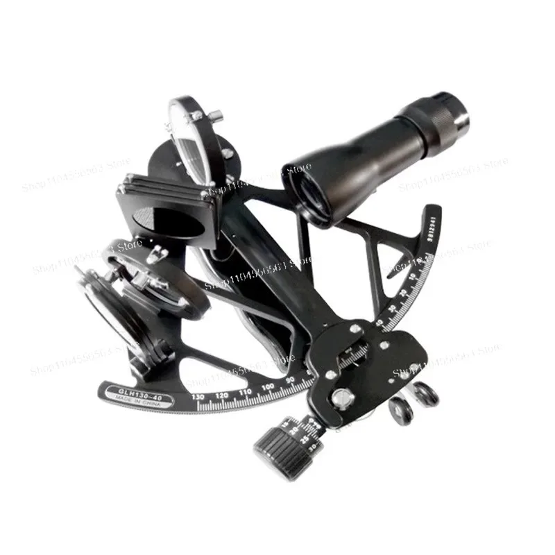 GLH130-40 Copper Marine Sextant Nautical Navigator 3V Light -5° to 130° Brass Celestial Navigation