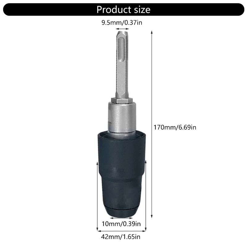 Paduan 8 1/4 inci adaptor untuk SDSPlus dan SDSMAX Rotarys Hammers Tool KXRE