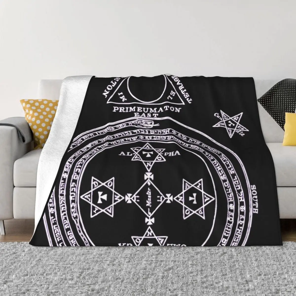 

Magical Circle Of King Solomon Inverted Anime Bedroom Throw Blanket Blankets And Throws Throw Blanket