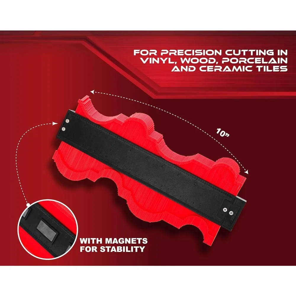 Profile Contour Gauge Line Copier Ruler Cutting Template for Woodworking Construction Measuring Tool Ceramic Tile Tiling Tool