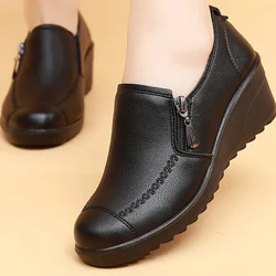 New Spring/Autumn Fashionable Height Increasing Women's Wedge Casual Shoes, Wear-Resistant And Comfortable Chaussure Femme