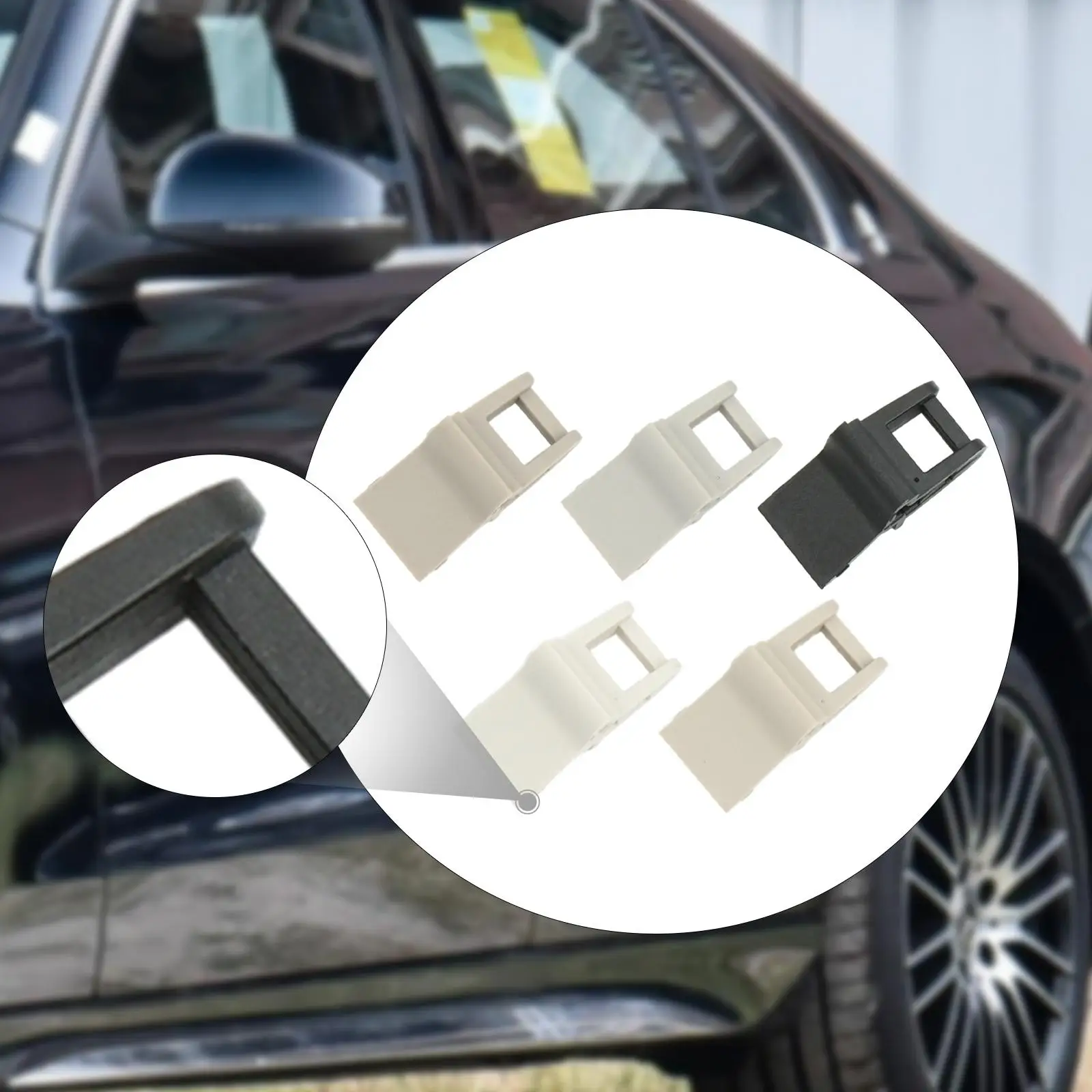 

Зажим для внутренней ручки автомобиля, прочный пластиковый фиксатор, сменный аксессуар для поручня для Benz GLA W156 CLA W117 W257