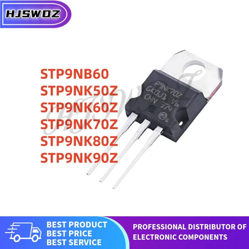 10Pcs/lot NEW STP9NK50Z STP9NK70Z STP9NK80Z STP9NK90Z STP9NK60Z STP9NB60 P9NK50Z P9NK70Z P9NK80Z P9NK90Z P9NK60Z P9NB60 TO-220