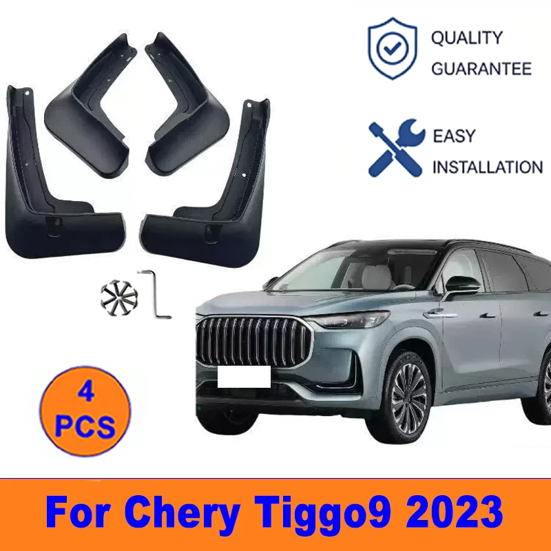 

4Pcs Mud Flaps For Chery Tiggo9 2023 - Splash Guards Front & Rear Wheel Fender Mudguards Car Exterior Protection Accessories