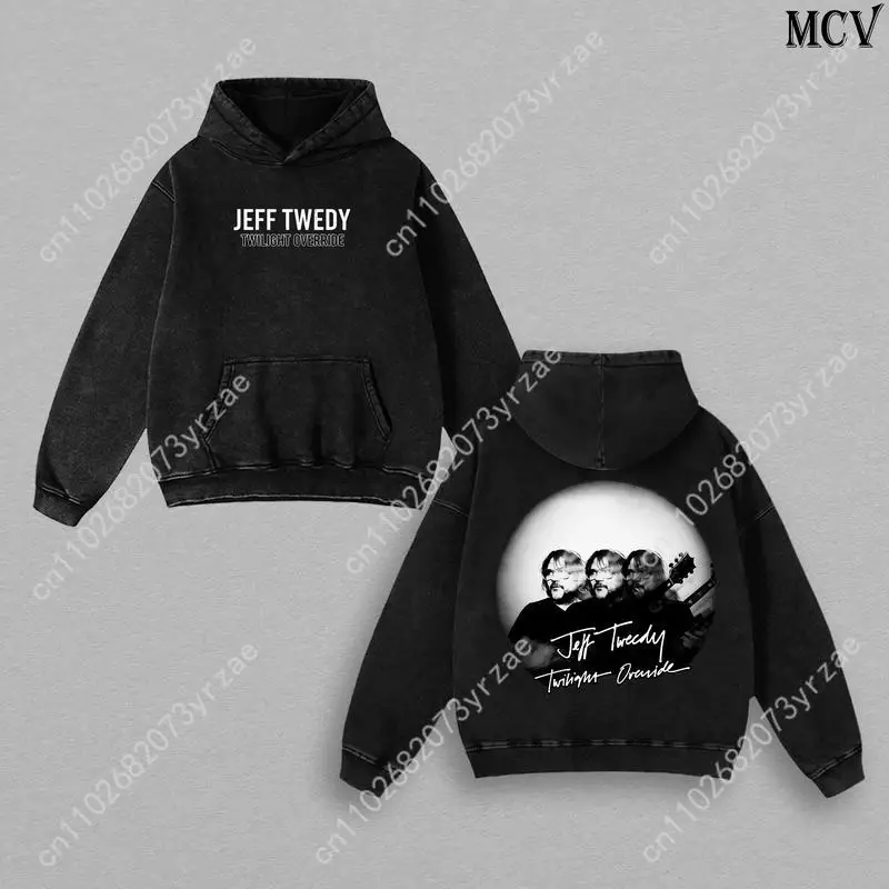 

Retro Wash Hoodie Jeff Tweedy Twilight Super Soft Sweatshirt Mens Womens Pullover Fashion Sweatshirts Breathable Vintage Tops