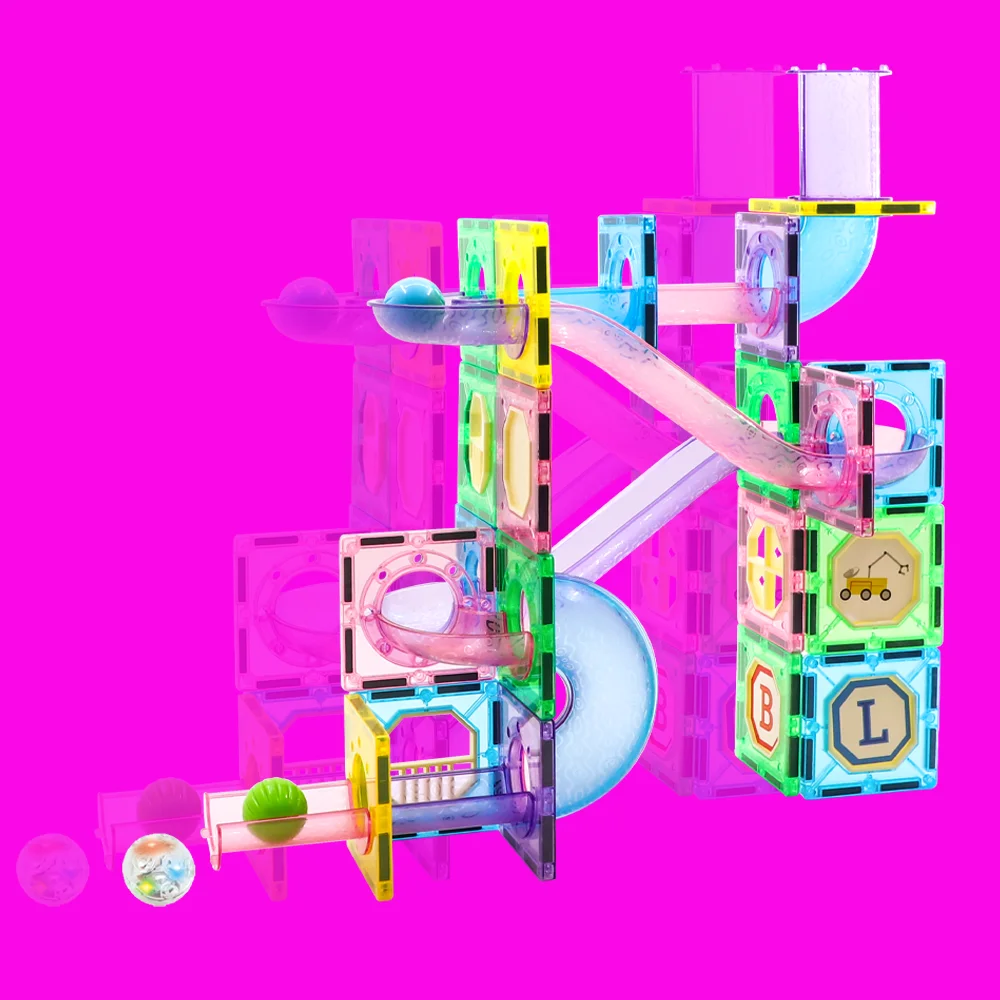 GIROMAG 60PCS Magnetische Tegels & Buizen Bouwset STEM Educatief Constructie Speelgoed voor Kinderen Jongens Meisjes Leeftijden 3-12