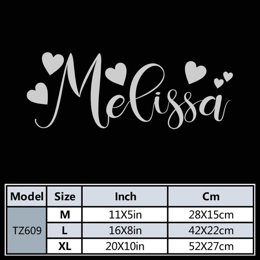 1pc Diy Personalize Custom Name Love Sticker Waterproof Vinyl Wallpaper Home Decor For Wedding Decoration Accessories