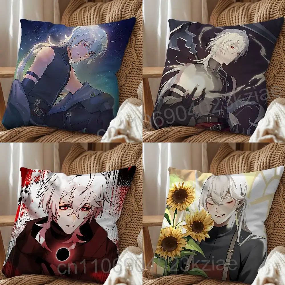 eaper 5012 Casper Date with Death Pillow Case Anti-dustmite Pillowcase Invisible zipper silky short plush Sofa cushion cover