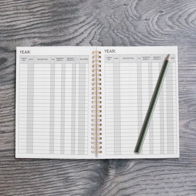 1 Check Register Book for Bank Accounts Balance Tracking Financial Management Portable Lightweight Accounting Ledger Book 6 1 Check Register Book for Bank Accounts Balance Tracking Financial Management Portable Lightweight Accounting Ledger Book 6