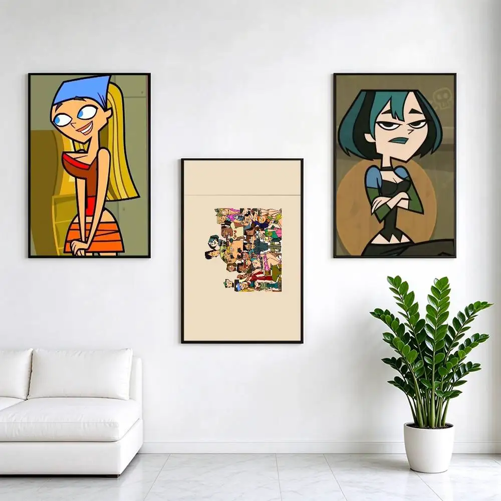 Total Drama Island TDI  Poster High Quality Dorm Living Room Aesthetic Wall Decoration Painting Stickers Gift