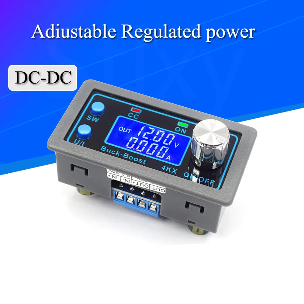 DC-DC Buck Boost Converter CC CV 0.5-30V 4A 5V 6V 12V 24V Moduł zasilania Regulowany regulowany zasilacz laboratoryjny ZK-4KX